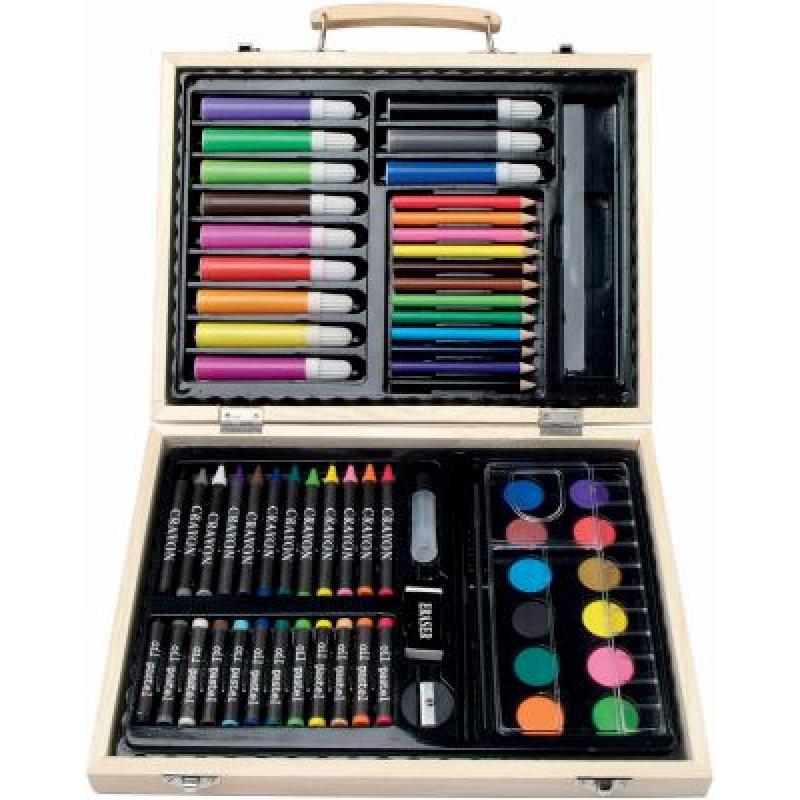 Image of Rainbow 67-piece colouring set